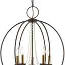 Livex Lighting 40915-07 Arabella Chandelier, Antique Brass, 22 x 22 x 28.25