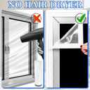 2 x 3963inches Window Insulation for Winter, Plastic Window Cover for Winter,Thermal Window Insulation Kit for Winterizing,Thick Transparent Window Seal Film for Winter Window Covering