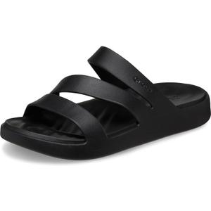 Crocs Women Getaway Strappy Sandals Size 8W (Black, M)