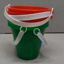 Didaey 24 Pcs Beach Bucket Sand Buckets Bulk for Kids 5 Inch Colorful Fun Plastic Pails and Sandcastle Mold for Toddler Summer Beach Birthday Party Favors Pool Play Castle Water (4 Colors)