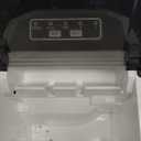 Antarctic Star Countertop Ice Maker Machine, 8 Ice Cubes in 6 mins, 26lb/Day Ice with 2 Sizes- Portable Mini, Energy Saving & Basket/Scoop for Home/Party/Travel/Camping/Bar, Dark Black