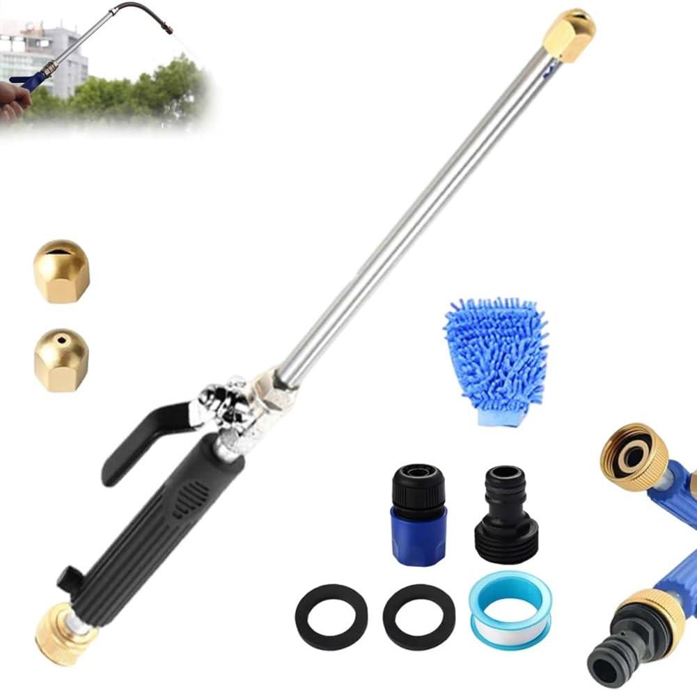 Hydro Nozzle 3000 PSI for Water Hose, Jet Nozzle Power Washer for Garden Hose, High Pressure Hose Nozzle with 2 Different Nozzles  Quick Connectors, High Pressure Washer Tools for Car, Patio