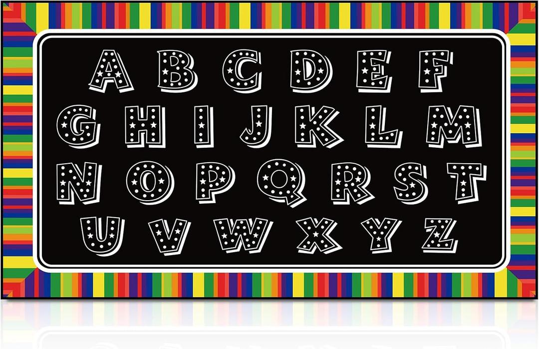 Drydiet 11.8 x 6.6 ft Alphabet Classroom Rug Elementary Daycare Rug