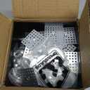 150pcs Perforated Insulation Pins 2-1/2 Inch, 1.5 Inch Self Locking Washers Round 7/8in Aluminum Insulation Hangers Cap Washers for Foam Board Wall Floor Ceiling (50 Set / 150 Pieces)