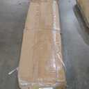 Bed Frame with Upholstered Headboard (Full, Cream)