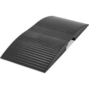 15 x 35.4 x 2.8 Inch Rubber Curb Ramp Bridge Threshold Ramps for Doorways, Get in and Out of Houses, Wheelchairs/Walkers, Non Slip Indoor Outdoor Patio Transition Ramp