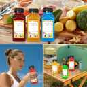 DANALLAN 30 Pack 8oz Empty Plastic Bottles with Leak-Proof Caps Food Grade Recyclable Bulk Beverage Containers Clear PET Bottles for Homemade Juice, Smoothie, Milk and Drinks