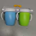 Munchkin Sippy Cup for 6 Month Old and Up, Spill Proof Miracle 360 Toddler Cups with Transition Handles, 7 Ounce, 2 Pack, Blue/Green