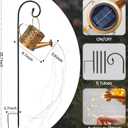 2 x 1 Pack Solar Watering Can Lantern, Hanging Light Outdoor Waterproof, Hanging Lantern Decorative, Garden Decoration Gift for Women Mom