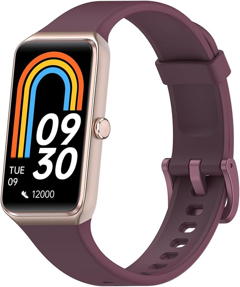 Fitness Tracker 1.47 Full Touchscreen Activity Tracker with Heart Rate Blood Oxygen Blood Pressure Sleep Monitor Step Calorie Counter Pedometer Smartwatches for Android and iOS Women Men (purple)