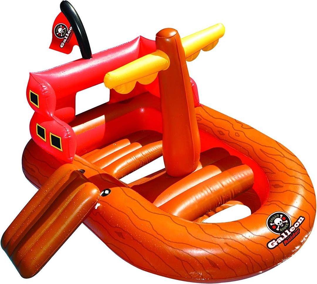 Swimline Galleon Raider Water Toy Pool Float 64" X 43" (Pirate Ship Habitat)
