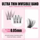 Flare Lashes With Invisible Band DiyNatural Eyelash Extension Kit Bond SealEyelash Glue and Lash Remover Beginner FriendlyIndividual Lashes Waterproof and Long lastingMakeup