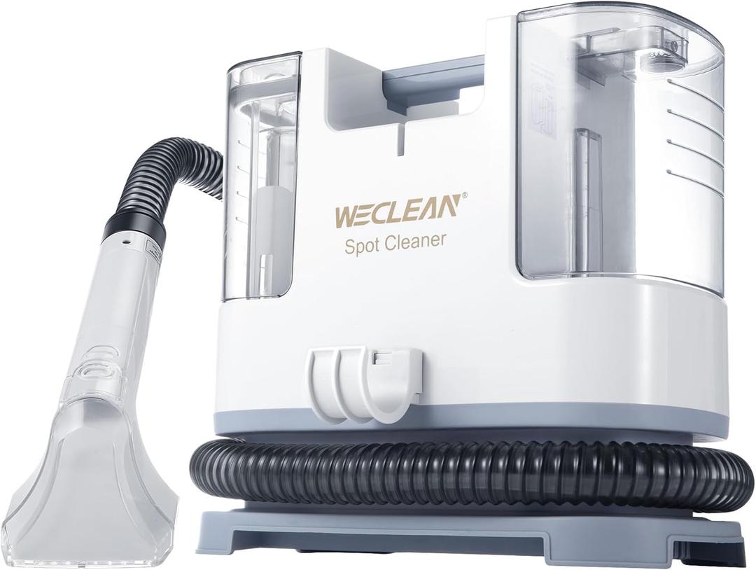 WECLEAN C1 Portable Extractor for Couch and Carpet Cleaner Upholstery Cleaner with Deep Cleaning Solution (White)