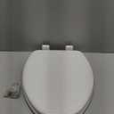 Mayfair Linden Slow Close Toilet Seat, Non Slip Heavy Duty Wood, Easy Install, Elongated, White