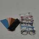 6 Pack Reading Glasses for Women Men, Spring Hinge Eyeglasses Blue Light Blocking Anti Eyestrain Computer Readers 2,25