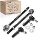 A-Premium Set of 4, Front Inner & Outer Tie Rod End Kit, Compatible with Dodge Grand Caravan & Caravan 1996-2000, Chrysler Grand Voyager & Voyager 2000, Town & Country 1996-2000