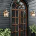 Copper Porch Lights Oil Rubbed Brass Outdoor Wall Lights 13.4in Exterior Lantern Light Fixture Waterproof Outside Wall Mount Sconce Lamp for Patio Garage Entryway Balcony