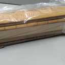 LazBlinds No Drill Bamboo Roman Shades, 42" W x 72" H, Malay Oak
