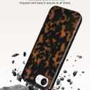 Jusy Compatible with MagSafe Brown Tortoise Shell Print Phone Case for iPhone 16e/17e, Amber Trendy Luxury Magnetic Soft TPU and Hard PC Protective Phone Cover for Women Girls