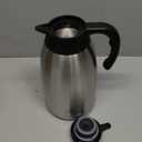 Cresimo Thermal Coffee Carafe 68oz / 2L - 12 Hours Hot Beverage Dispenser, Insulated Stainless Steel Carafe for Liquids, Coffee Carafes For Keeping Hot Water Dispenser for Parties - Large Tea Flask (Silver)