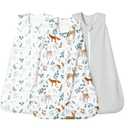 david's kids 3 Pack Micro Fleece Baby Sleep Sack 18-24 Months, Soft Baby Wearable Blankets with 2-Way Zipper, Comfy Sleeping Bags for Toddler Boys Girls Neutral, X-Large Size, Animal Forest (X-Large, Animal Forest)