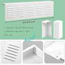 2 Ft Baseboard Heater Cover with Left and Right End Caps White Baseboard Radiator Covers for Bathroom Hydronic System