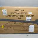 Kikcoin 30”×20” Extra Large Bamboo Cutting Boards for Kitchen, Natural