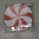 RINOLY 12 PCS Candy Cane Christmas Decorations,8 in Large Double Sided Peppermint Christmas Decorations Tree Ornaments,Plastic Candy Cane Ornaments for Tree Topper Home Vase Xmas Decor