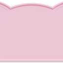 OHMO - Cat Food Mat, Silicone Pet Feeding Mat for Floor Non-Skid Waterproof Dog Water Bowl Tray, Easy to Clean Pet Placemat (Pink, 20 * 12'')
