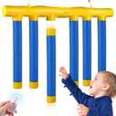 Hand Speed Challenge Game - Reflex Drop Sticks with Voice Prompts, 3 Speed Modes, USB Rechargeable, Family Party Toys for Kids & Adults-Blue