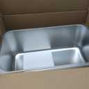 Kichwit Stainless Steel Cat Litter Box with High Sides, Metal Litter Pan for Cat, Non Stick Smooth Surface, 21.1" L x 13.1" W x 7.8" H