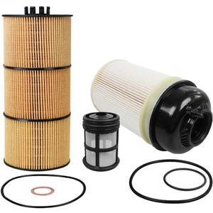 PF9908 Fuel Filter LF17511 Oil Filter Compatible with ISX DD13 DD15 DD16 Detroit Diesel Engine Replace L5104F KX2765 KX2769 WF10103 FF1227 A4721841325 E510H04D129 E510H06D129