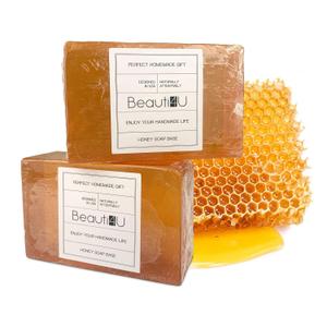 BEAUTI4U 2LB Honey Soap Base - Saop Making Supplies - Melt And Pour Sope Bace - Melt And Pour Sope - Sope Making Supplies - Organic Saop Base For Soap Makeing