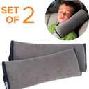 Boxiki Travel Car Seat Belt Pillows for Kids (Set of 2) Adjustable Vehicle Seat Belt Cushion for Children. Perfect for Road Trips, 27.9 x 19.3 x 7.4 cm