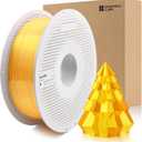 ENOMAKER Bamboo Lab PLA Silk+ Filament Gold 13405 1.75mm with Reusable Spool, Shiny Like Chrome 3D Printer Filamento, Tough Silk PLA+, RFID for Bambu AMS, Glossy 3D Printing Consumables 1kg(2.2lbs)
