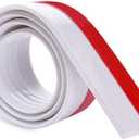 Door Strip Bottom Seal Under Door Sweep Weather Stripping Noise Stopper (White, 5cm Width X 1.2m Length)