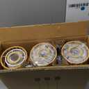 Pendant Light Boho Hanging Lamp - Rattan & Linen 2-in-1 Shade, Adjustable Hanging Lights Fixture for Kitchen Island, Dining Room, Farmhouse, Bedroom (3 Pack)