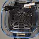 Ninja Crispi 4-in-1 Portable Glass Air Fryer Cooking System, 1500W, 4QT & 6-Cup TempWare Glass Containers with Storage Lids, Microwave, Freezer & Dishwasher Safe, Cyberspace Gray, FN101GY (Navy)