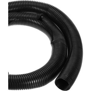 DMiotech 6.6ft Wire Loom Split Tubing 2 Inch, Cord Protectors from Pet Flexible Conduit Cable Management for Office, Home, Garden, Black