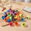 Wettarn 50 Pcs Jesus Loves You Easter Gifts Bulk Christian Bouncy Balls Rubber Jesus Loves You Bouncing Balls for Religious Easter Party Favor Basket Suffer (Tradition)