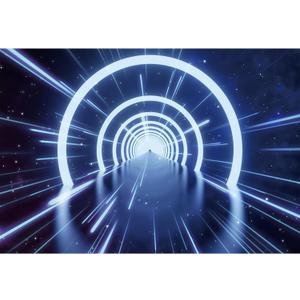 10x8ft Science Fiction Backdrop Time Tunnel Interstellar Travel Outer Space Through Space Photography Background for Birthday Party Portrait Studio Prop Vinyl Wallpaper