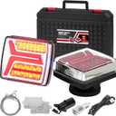 Magnetic Wireless Trailer Lights, LED Trailer Lights Turn Signal Brake Running Stop Light with License Plate Light, Tow Tail Light Kit for Trucks, Boats, RVs, Campers, IP67 Waterproof 10-30V