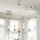 Large Rustic French Country Chandelier for Dining Room
12-Light Large Vintage Candle Style Chandelier for Kitchen Island, Foyer, Entryway, Living Room