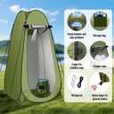 Portable Shower for Camping, 6000mAh Rechargeable Camp Shower Pump with Large Capacity Foldable Bucket, Filtered Shower Head, Outdoor Camping Shower Kit for Travel, Pet Bath, Car Washing