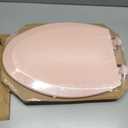 Bemis 1500EC Durable Wood Toilet Seat with Easy Clean Hinges, Made in USA, Elongated, Venetian Pink