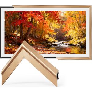TV Frames 55 Deco Alloy Bezel Only for Samsung The Frame TV and Pro TVs (Fits 2021-2026, LS03A, LS03B, LS03C, LS03D, LS03FA, LS03FW, LS03HE, LS03HW), Modern & Minimalist Styles from TV to Art, Interchangeable Bezels for Home Decor, Easy Installation