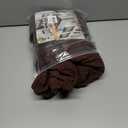 Genina Waterproof Seat Covers for Dining Room Chair Covers Waterproof Dining Chair Covers (4 PCS-Rear-gapped, Chocolate)