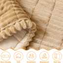 Dog Car Seat Cover for Back Seat, Dog Bed for Car, Fit for Backseat Extenders, Car Seat Protector, Nonslip Soft Durable for Cars Trucks and SUVs (Light Brown, 24.8"*54")