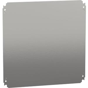 Square D by Schneider Electric NSYMM55 Multipurpose Plain Mounting Plate for Electrical Boxes, Compatible with Spacial CRN, S3D, S3X, and PLM Enclosures, Galvanized Steel, 500mm H x 500mm W Square D by Schneider Electric NSYMM55 Multipurpose Plain Mounting Plate for Electrical Boxes, Compatible with Spacial CRN, S3D, S3X, and PLM Enclosures, Galvanized Steel, 500mm H x 500mm W