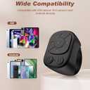 TikTok Scrolling Ring - Remote Control for TikTok, Bluetooth Page Turner Ring Scroller for iPhone iPad, Camera Shutter Short Video and Music Remote Controller, iOS Android Phone Compatible (BLACK)